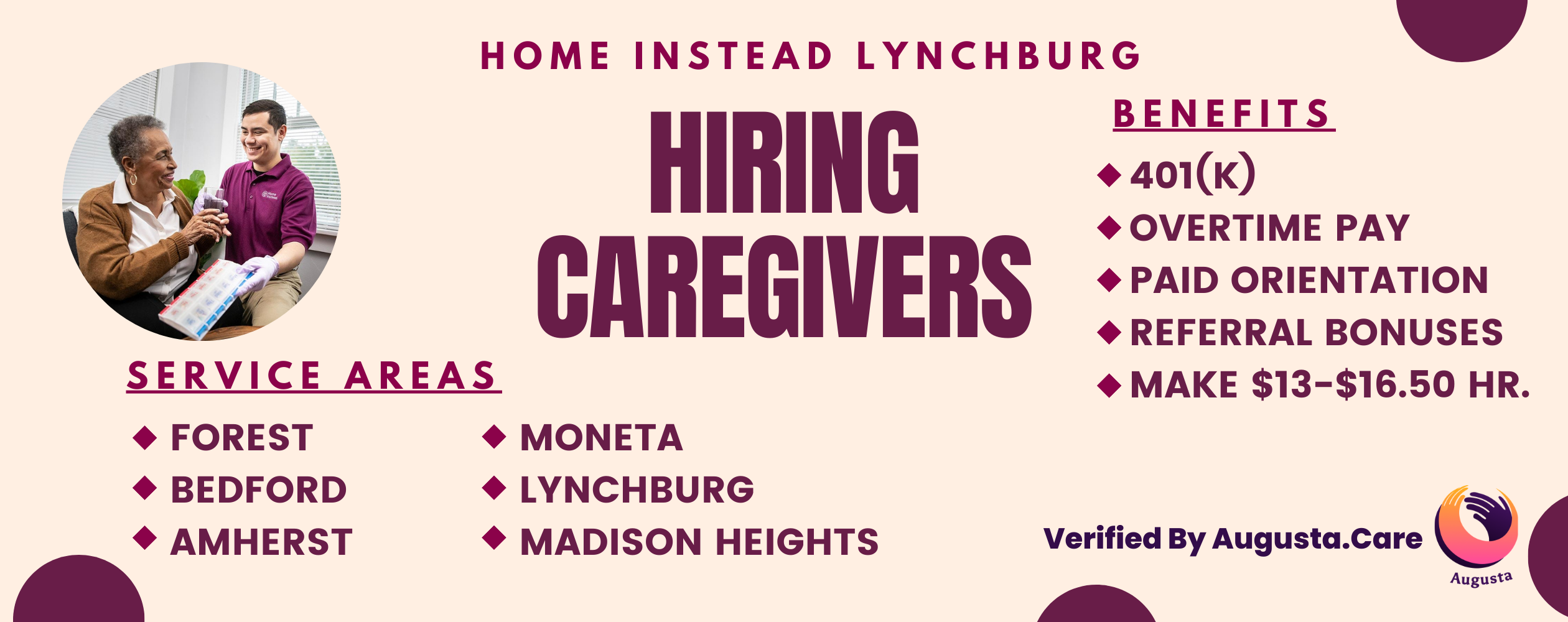 Senior Home Care Job in Lynchburg, VA Home Instead Lynchburg